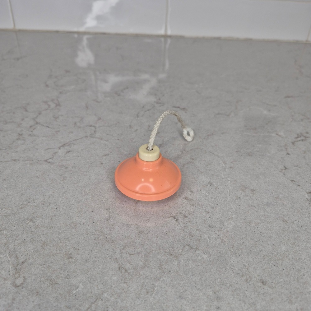 Little Tikes Blue Roof Dollhouse Chandelier Hanging Light Peach Vintage
